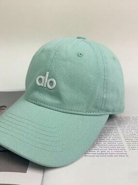 ALO Yoga Mint Green Logo Baseball Cap